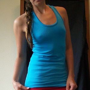 Champion, Light Blue, Razor Back, Tank Top, XSmall